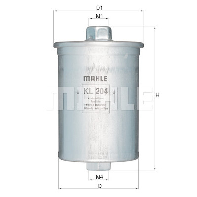 Filtro carburante MAHLE ORIGINAL KL 204