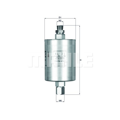 Filtro carburante MAHLE ORIGINAL KL 21