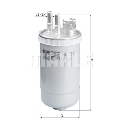 Filtro carburante MAHLE ORIGINAL KL 230