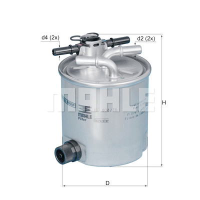 Filtro carburante MAHLE ORIGINAL KL 404/16