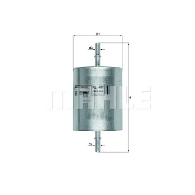 Filtro carburante MAHLE ORIGINAL KL 409
