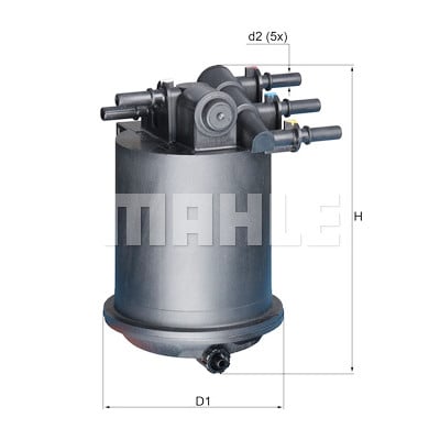 Filtro carburante MAHLE ORIGINAL KL 414