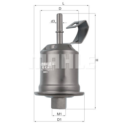 Filtro carburante MAHLE ORIGINAL KL 434