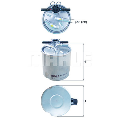 Filtro carburante MAHLE ORIGINAL KL 440/40