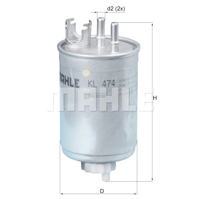 Filtro carburante MAHLE ORIGINAL KL 474