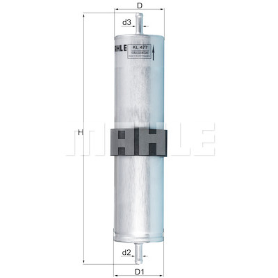 Filtro carburante MAHLE ORIGINAL KL 477