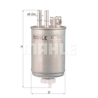 Filtro carburante MAHLE ORIGINAL KL 483