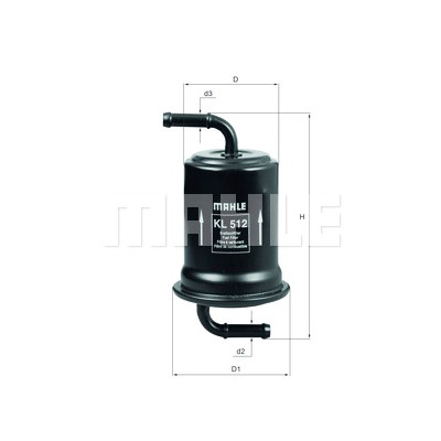 Filtro carburante MAHLE ORIGINAL KL 512