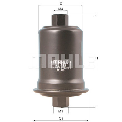 Filtro carburante MAHLE ORIGINAL KL 522