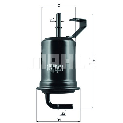 Filtro carburante MAHLE ORIGINAL KL 536