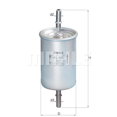 Filtro carburante MAHLE ORIGINAL KL 555