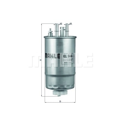Filtro carburante MAHLE ORIGINAL KL 566