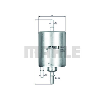 Filtro carburante MAHLE ORIGINAL KL 573