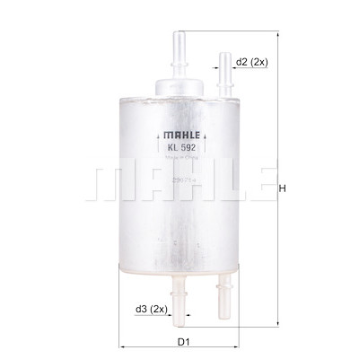 Filtro carburante MAHLE ORIGINAL KL 592
