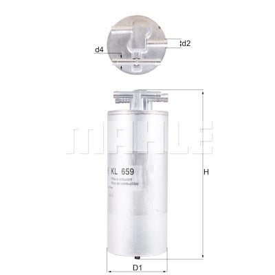Filtro carburante MAHLE ORIGINAL KL 659