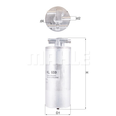 Filtro carburante MAHLE ORIGINAL KL 659
