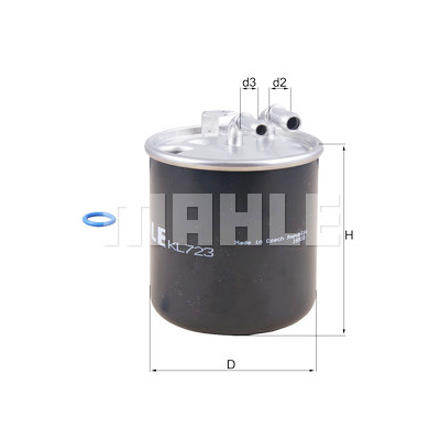 Filtro carburante MAHLE ORIGINAL KL 723D