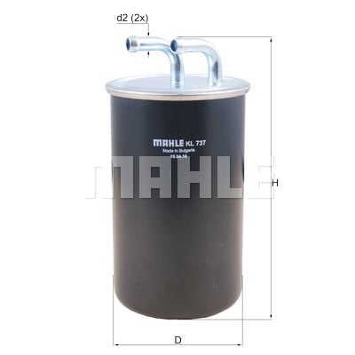 Filtro carburante MAHLE ORIGINAL KL 737