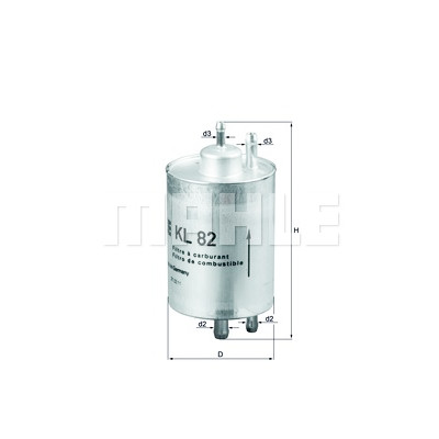 Filtro carburante MAHLE ORIGINAL KL 82