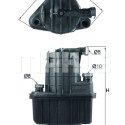Filtro carburante MAHLE ORIGINAL KL 832D