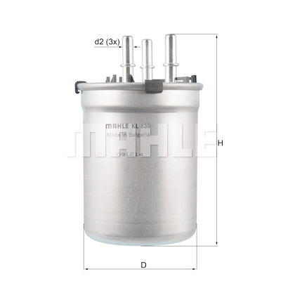 Filtro carburante MAHLE ORIGINAL KL 838