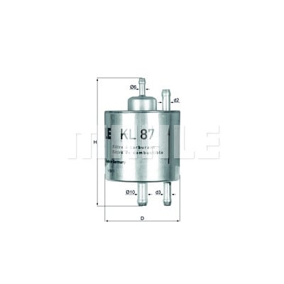 Filtro carburante MAHLE ORIGINAL KL 87