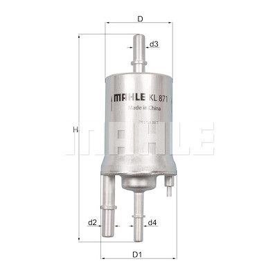 Filtro carburante MAHLE ORIGINAL KL 871