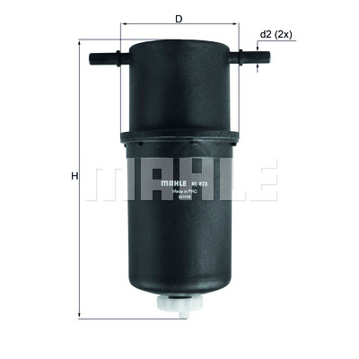 Filtro carburante MAHLE ORIGINAL KL 873
