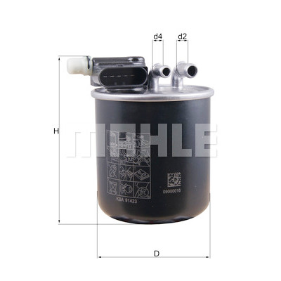 Filtro carburante MAHLE ORIGINAL KL 948