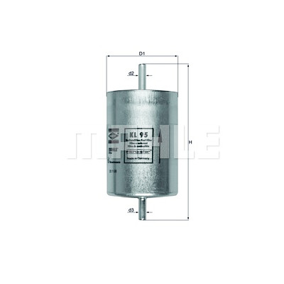 Filtro carburante MAHLE ORIGINAL KL 95