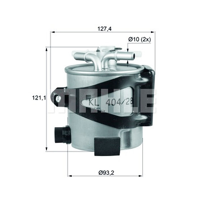 Filtro carburante MAHLE ORIGINAL KLH 44/25