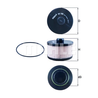 Filtro carburante MAHLE ORIGINAL KX 199D