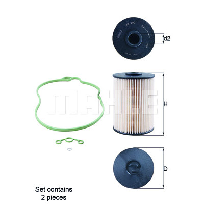 Filtro carburante MAHLE ORIGINAL KX 200D/S