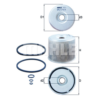 Filtro carburante MAHLE ORIGINAL KX 23D
