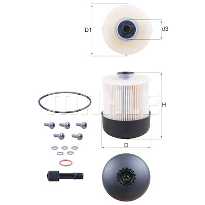 Filtro carburante MAHLE ORIGINAL KX 338/28D