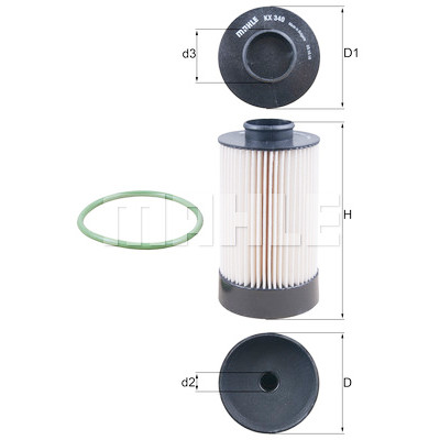 Filtro carburante MAHLE ORIGINAL KX 340D