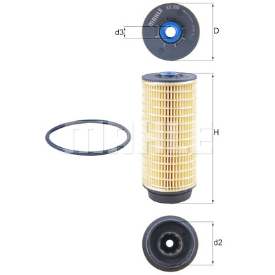 Filtro carburante MAHLE ORIGINAL KX 399D
