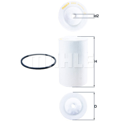 Filtro carburante MAHLE ORIGINAL KX 65D