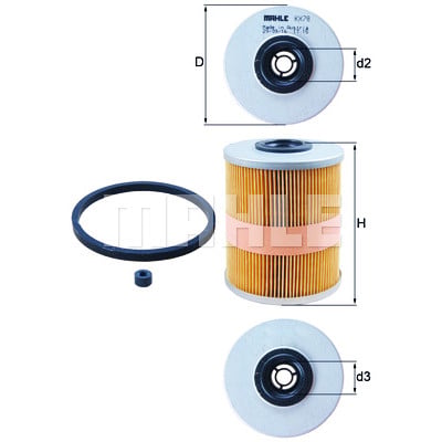 Filtro carburante MAHLE ORIGINAL KX 78D