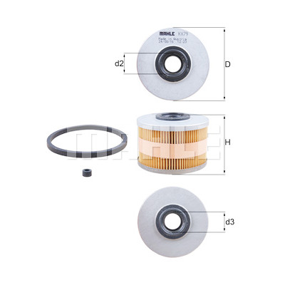 Filtro carburante MAHLE ORIGINAL KX 79D