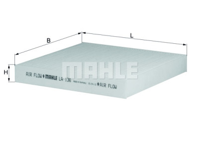 Filtro aria abitacolo MAHLE ORIGINAL LA 136