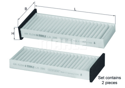Filtro aria abitacolo MAHLE ORIGINAL LA 296/S