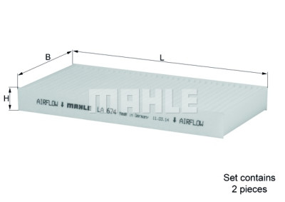 Filtro aria abitacolo MAHLE ORIGINAL LA 674/S