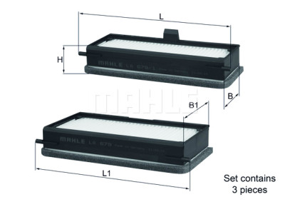 Filtro aria abitacolo MAHLE ORIGINAL LA 679/S