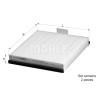 Filtro aria abitacolo MAHLE ORIGINAL LA 76/S