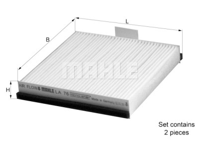 Filtro aria abitacolo MAHLE ORIGINAL LA 76/S