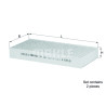 Filtro aria abitacolo MAHLE ORIGINAL LAK 122/S