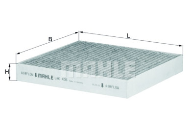 Filtro aria abitacolo MAHLE ORIGINAL LAK 436