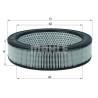 Filtro aria MAHLE ORIGINAL LX 1