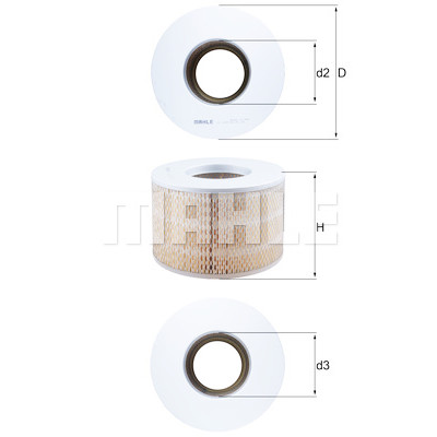 Filtro aria MAHLE ORIGINAL LX 1140